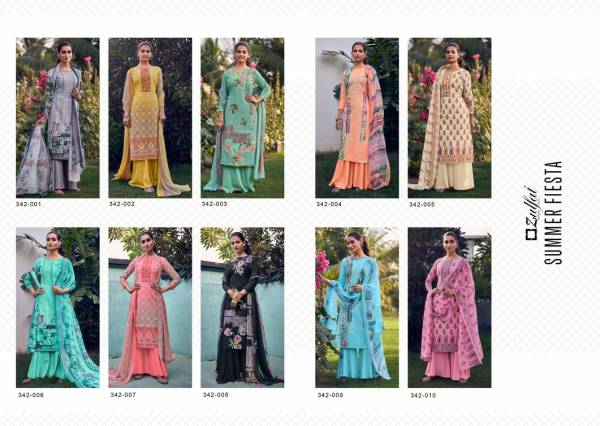 Zulfat Summer Fiesta 2 Latest Fancy Designer Festive Wear Pure Cotton Digital Printed Dress Material Collection